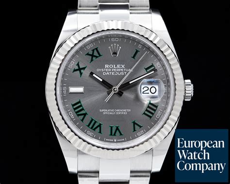 rolex oyster datejust 41 rhodium